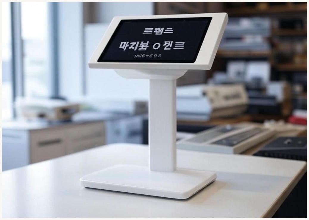 로렌스 악보보면대 LMS-07BS+악보밴드, 메뉴판 스탠드, 머랜디 화이트 색상 [한국총판], 1개